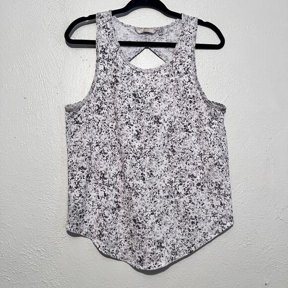Athleta‎ Women's Breezy Printed Pullover Cutout Tank Top Size M - Picture 1 of 7